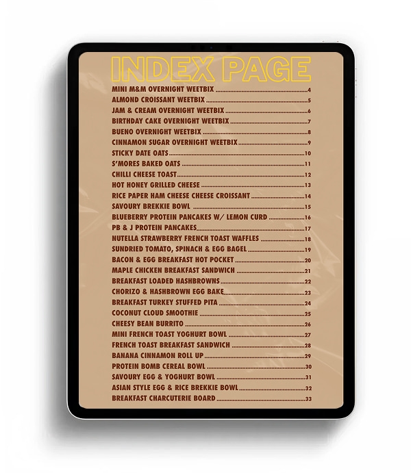 Cunnies Brekkie- Sneak Peak